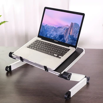 

Portable Mobile Standing Desk For Bed Sofa Laptop Adjustable Aluminum Laptop Desk Ergonomic Portable TV Bed Tray PC Table Stand