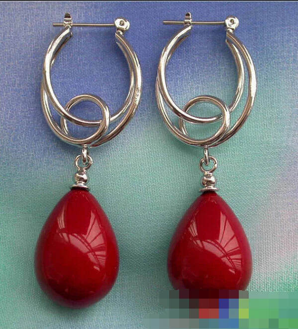 

Hot sell Noble- hot sell new - free shipping 12245 drip champagne SOUTH SEA SHELL PEARL ellipse ring earring
