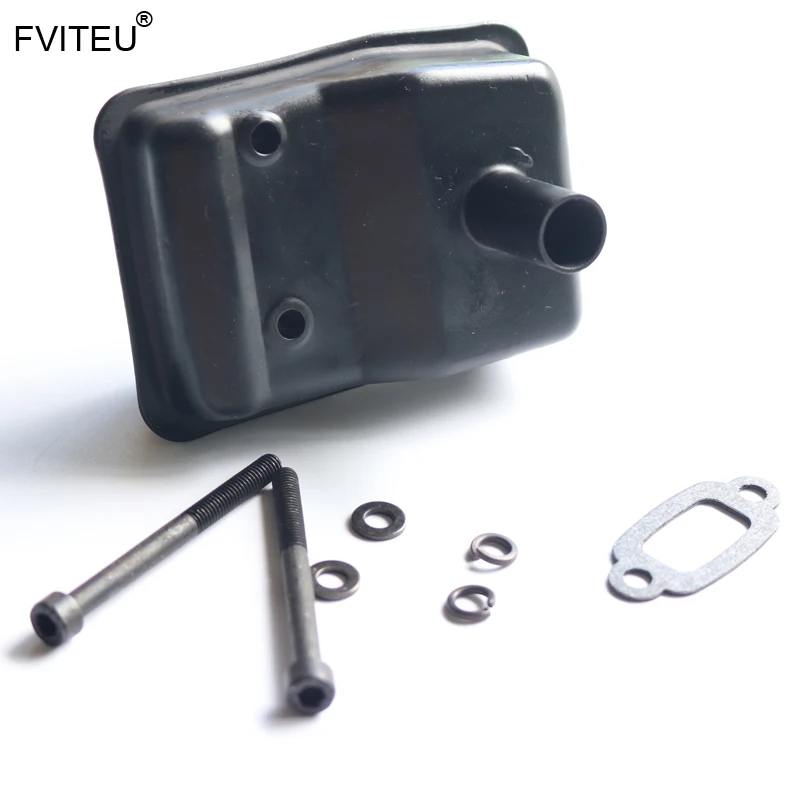 Металлический глушитель FVITEU для двигателя 23cc 26cc 29cc 30 5 cc 1/5 HPI Baja 5B ss 5t 5sc Rovan