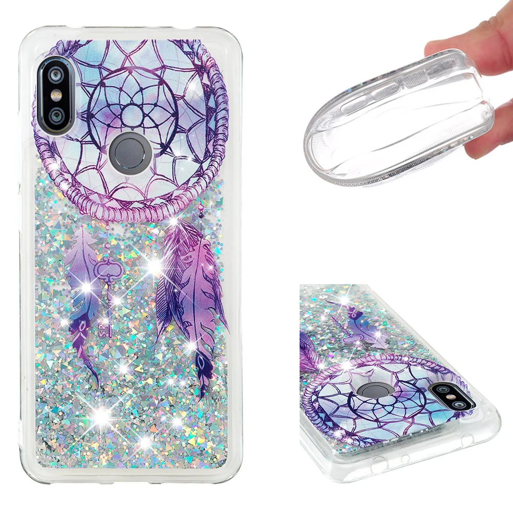 

Fashionable cartoon painting is suitable for Xiaomi Redmi Note 6 / Note6 Pro dynamic quicksand anti - falling mobile phone shell