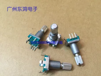 

1pcs ALPS Alps EC11 encoder with switch 18, positioning number 9, pulse spot, saw tooth shaft length 20MM