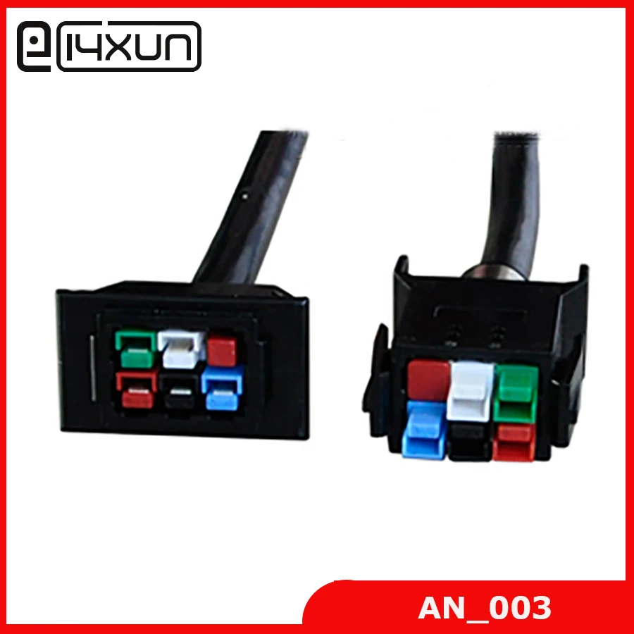 

Free Shipping 1 pairs New 6Pin 30A 600V 6 pole Power Connector module Battery Plug kits For UPS forklift electrocar ect.