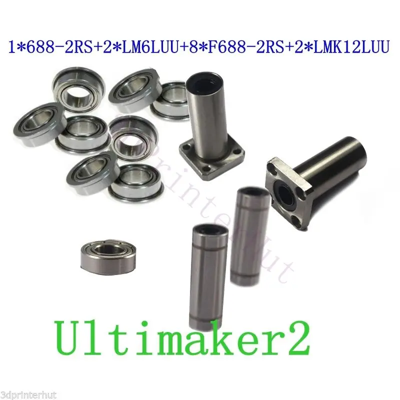 

Horizon Elephant 1Set Ultimaker 2 3D Printer Ball Bearings / Square Flanged Linear Bearings
