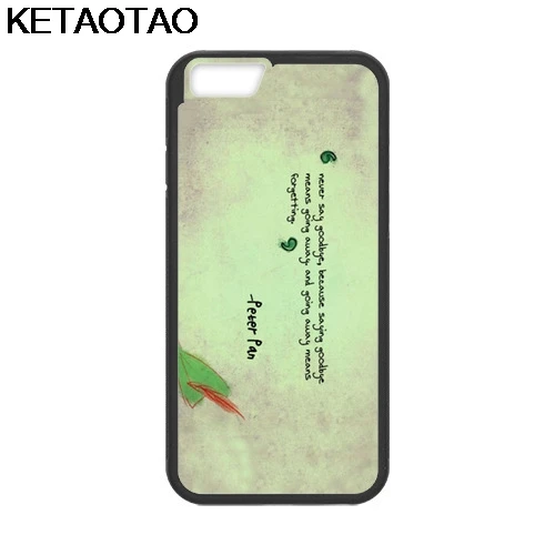 KETAOTAO All Peter Pan Quotes Phone Cases for iPhone 4S 5C 5S 6S 7 8 Plus
