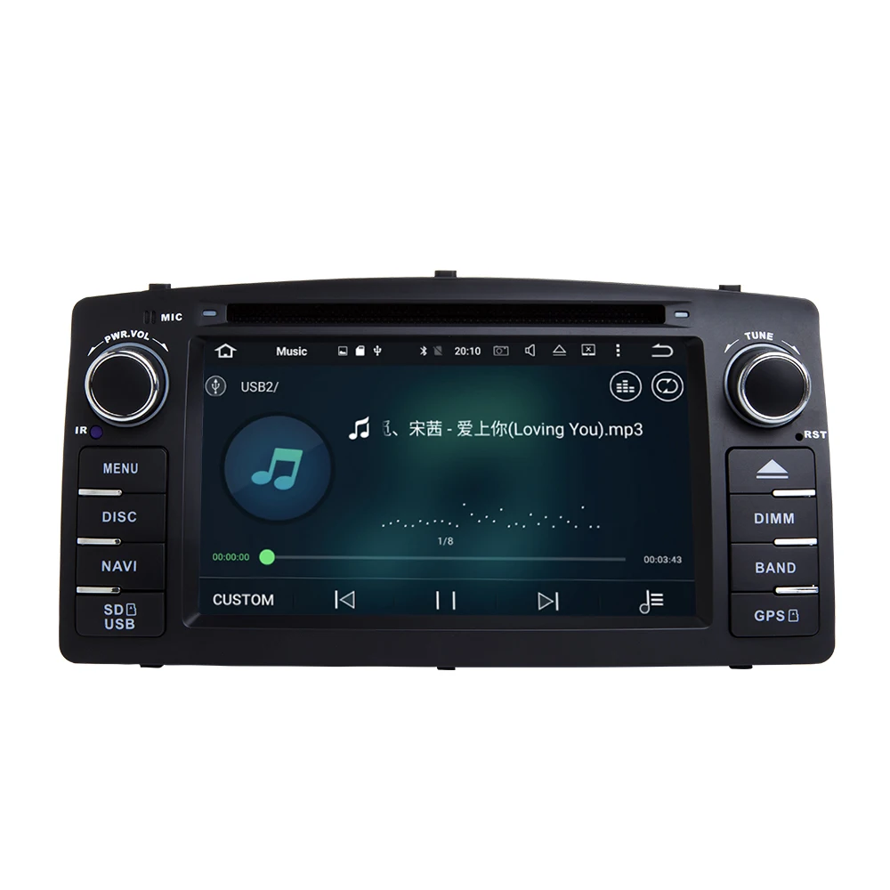 Perfect Support Apple Carplay Android9.0 Car DVD GPS Navigation Multimedia Player For Toyota Corolla E120 BYD F3 Auto Audio radio Stereo 4 Perfect Support Apple Carplay Android9.0 Car DVD GPS Navigation Multimedia Player For Toyota Corolla E120 BYD F3 Auto Audio radio Stereo 4