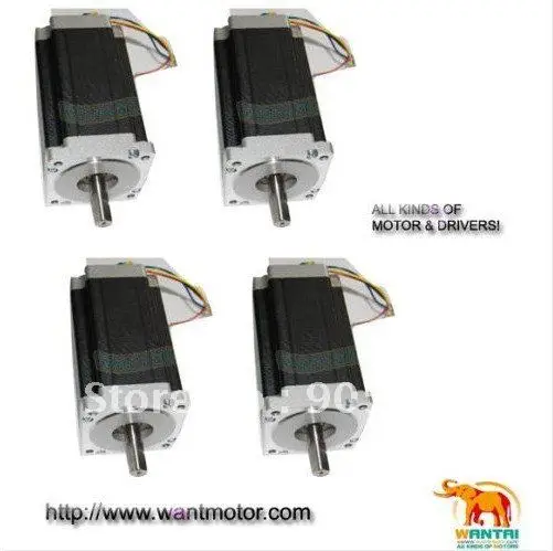 

4 PCS NEMA34 Stepper Motor High Quality 1600oz-in CNC
