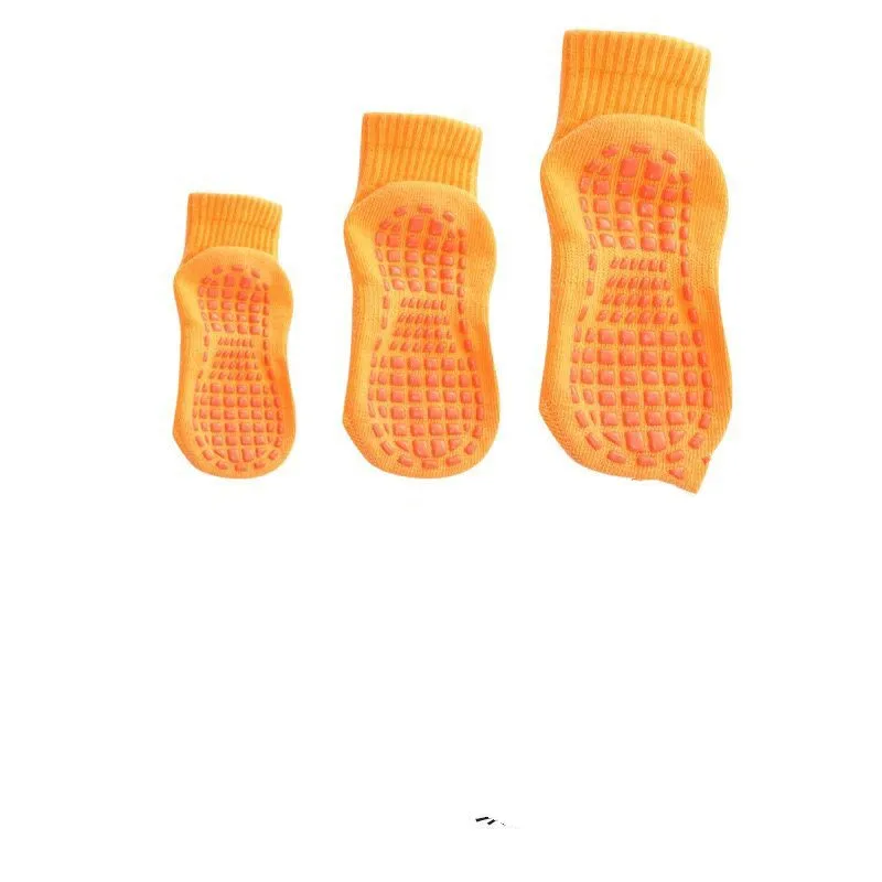 Cotton Socks Children Socks Autumn/Winter/Spring/Summer Thin And Breathable Non-slip Floor Socks Boy and Girl Rubber Socks Home Cotton Candy Color