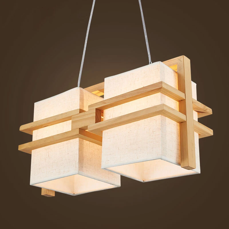 

Pendant Lights loft bedroom lamp fabric lampshade for kitchen lighting dining room retro Bracket lamp