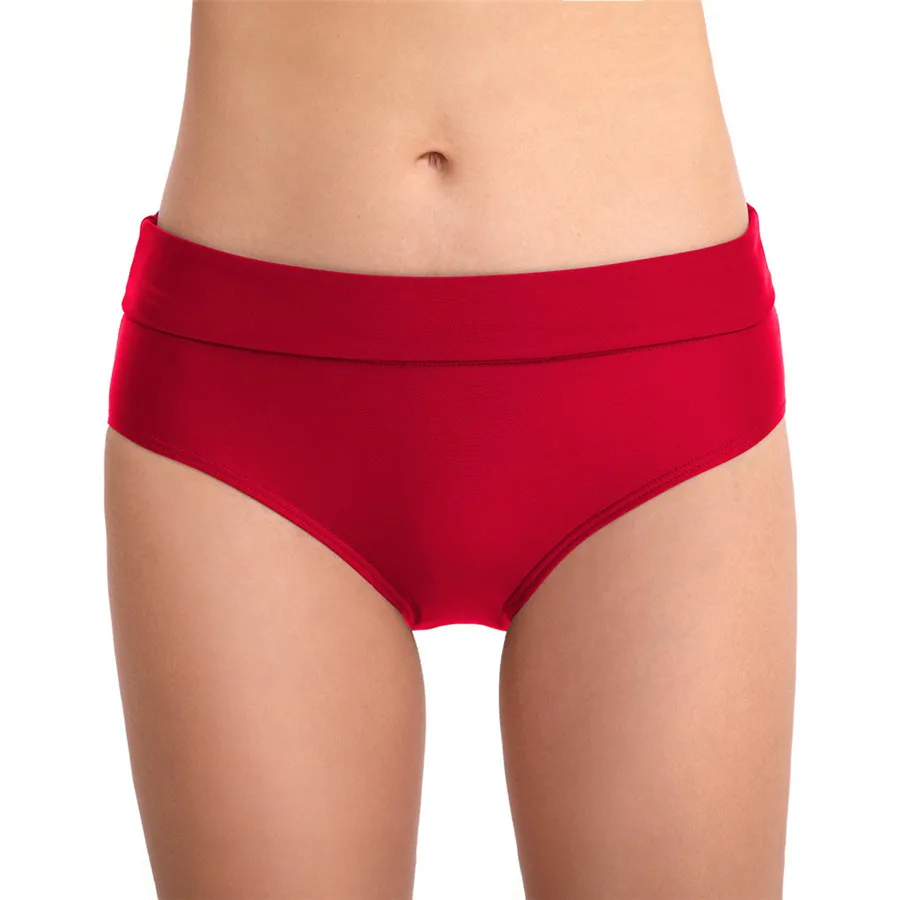 

2019 women's mid-rise sexy swim shorts bikini briefs quick dry plus size swimming shorts for lady comfortable shorts female 40J8