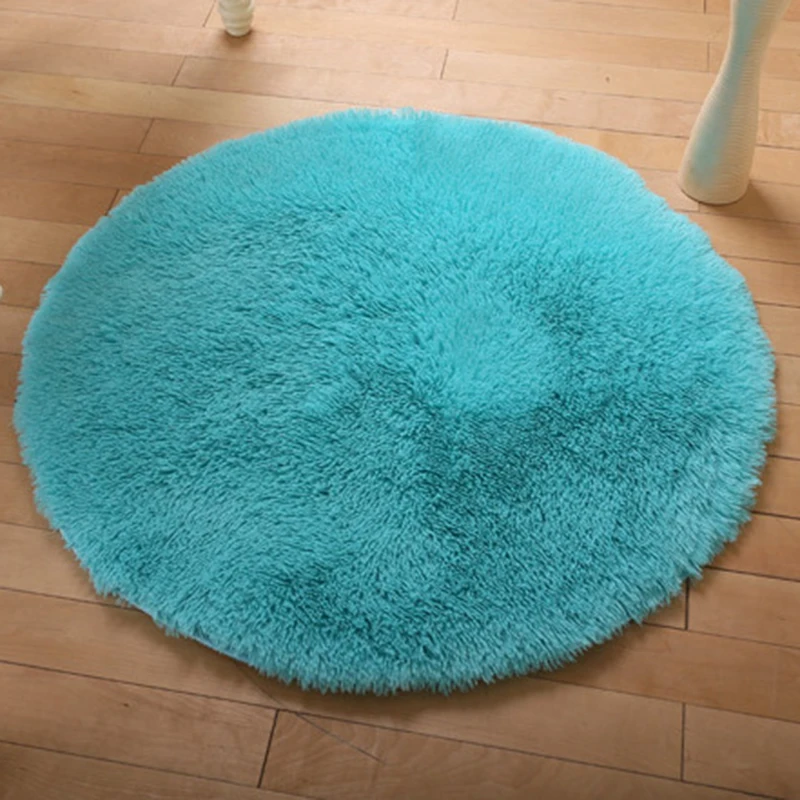 

Living room learning balcony yoga carpet soft round living room bedroom pad 0.3 m color multi-choice pad Random Color