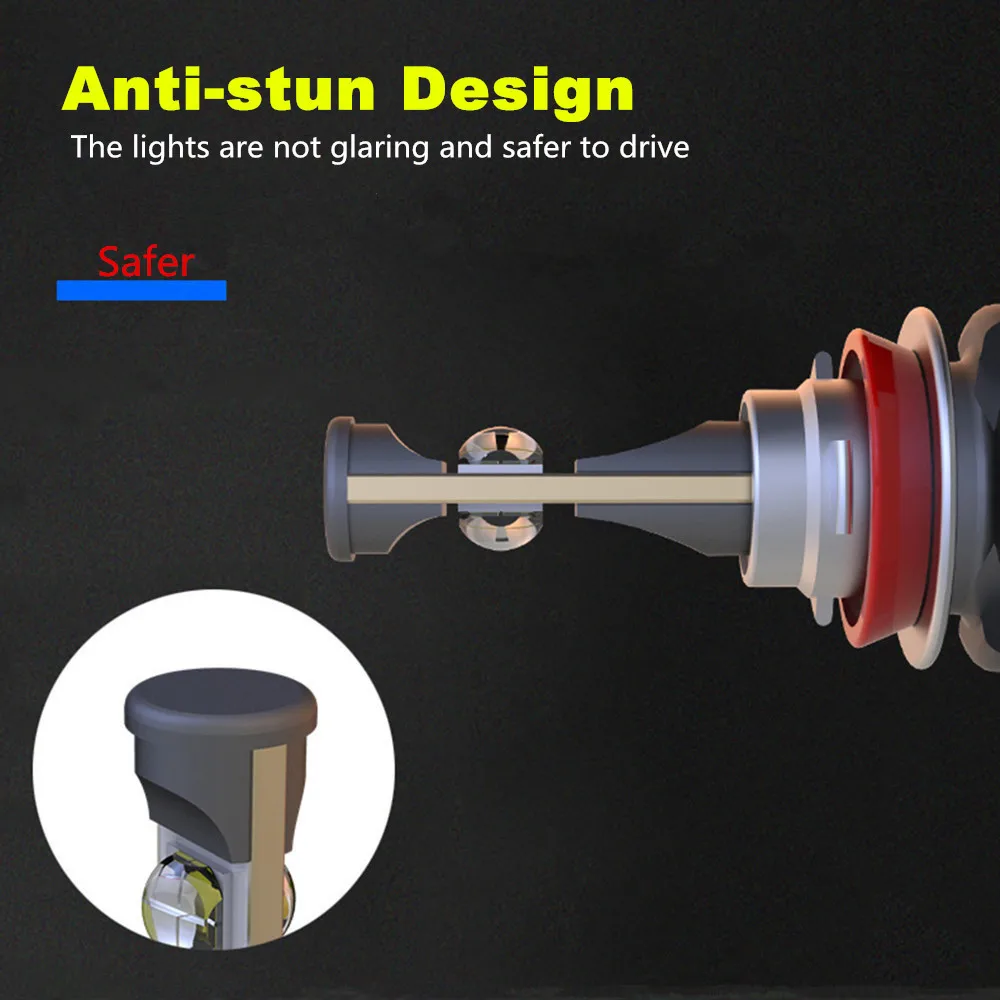 Вдлительную X70 2 шт. H4 H7 H1 9005 9006 Автомобильный светодиодный фары для H11 H8 H9 D1S D2S D4S hp светодиодный светильник чип Авто противотуманных фар с возможностью креативного освещения 6000K