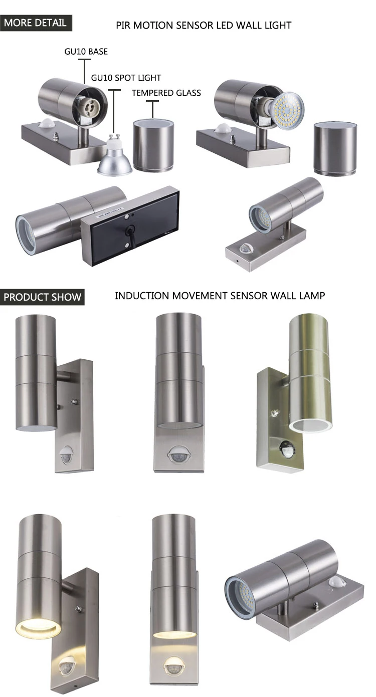 Светодиодный настенный светильник с Pir датчиком движения светодиодный настенный светильник светодиодный уличный светодиодный Ландшафтный настенный светильник