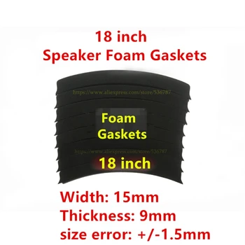 

10sets of 18" 18 inch 15mm/9mm speaker horn foam gaskets replace to woofer bass loudspeaker