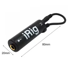 Mini Guitar Link Audio Interface Converter AMP Amplifier Guitar Effects Pedal Adapter Cable 3.5mm Jack For iPhone For iPad