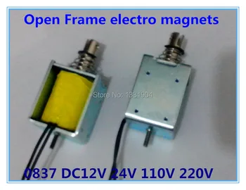

Open Frame Electromagnets,DC Solenoid,Push Pull solenoid 0837Z DC12V 24V
