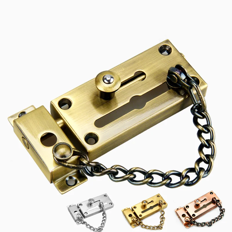 Durable Stainless steel Anti Thief Door Chain bolt Thickening Security