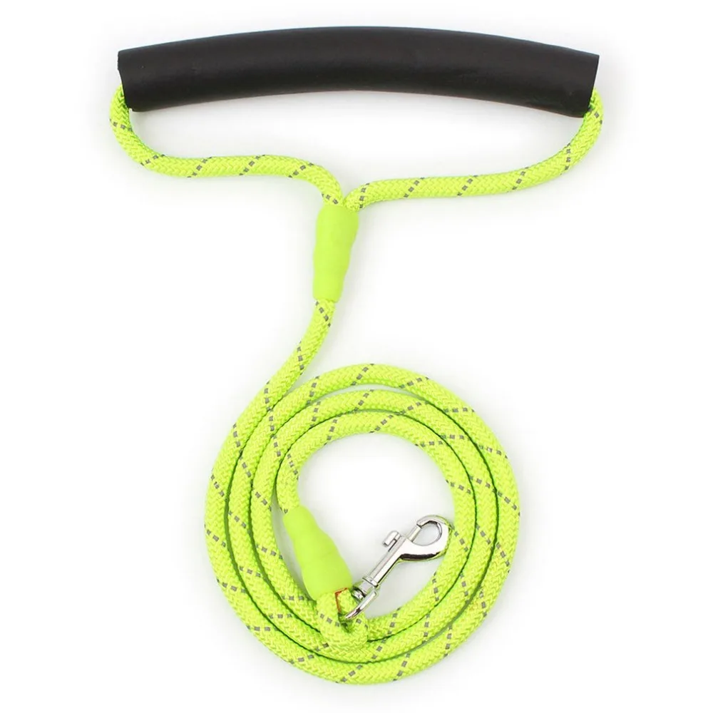 

Foam Handle Rubber Buckle Reflective Wire Single Round Rope Pet Teddy Vip Dog Rope Can Be Mixed Small Batch