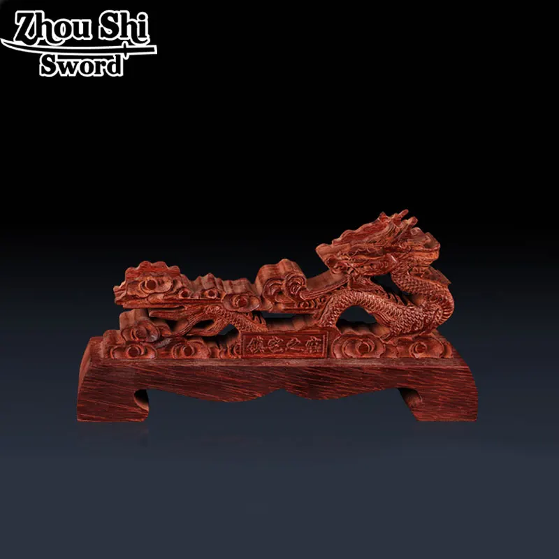 

Katana bracket wood carved dragon design home accessories Katana sword rack Red solid wood support