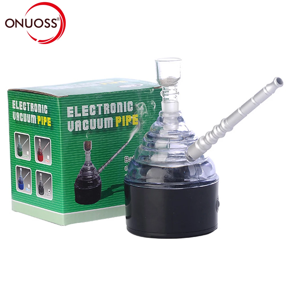 Goedkoop ONUOSS Elektrische Lading Sigaret Weed Glas Waterpijp Rook Metalen Waterleiding Acryl Fles Shisha Tabak Filter Tips Waterpijpen 109F
