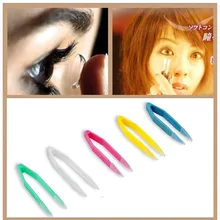 10 шт. Пинцет для ухода за глазами Пинцет Для Удаления контактных линз цветные силиконовые пинцеты 60 мм инструмент для макияжа EB1066
