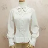 2022 New White Women's Shirt Sweet Lantern Sleeve Lace Ruffled Blouse for Girl by Yiliya ► Photo 1/6