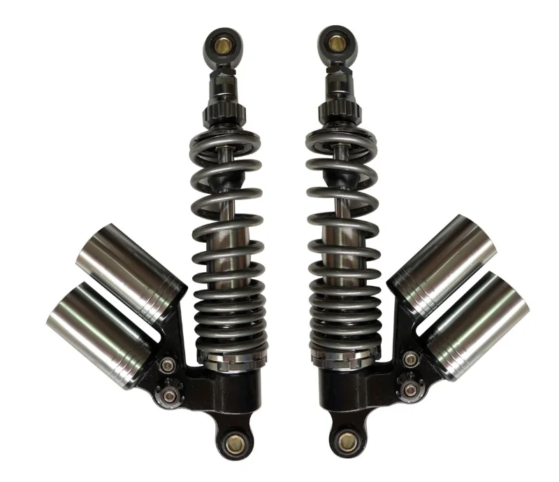

2 bottles 12.5 "320mm Spring 7MM Motorcycle Rear Shock Absorber Suspension For Yamaha Motor Scooter ATV Quad Black Titanium