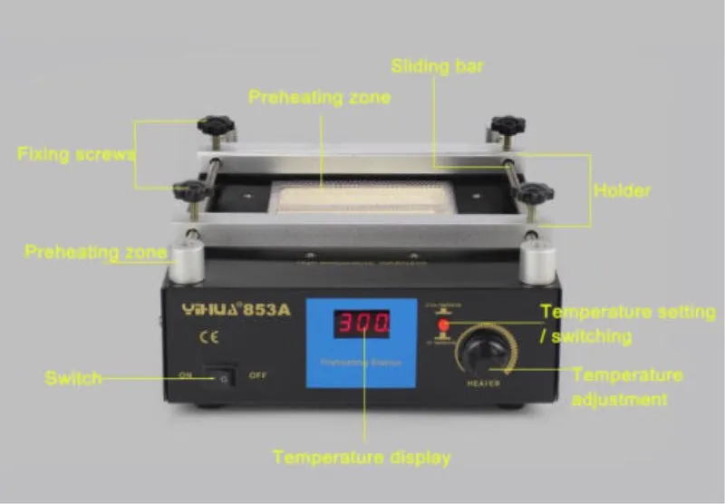 600 Вт PCB подогреватель паяльная станция предварительного нагрева духовки станция цифровой Дисплей 220 В/110 В