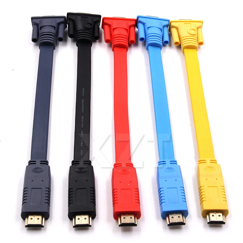 HDMI TO VGA Adapter плоская линия с IC штекерным женское конвертер адаптер 1080 P для портативных ПК