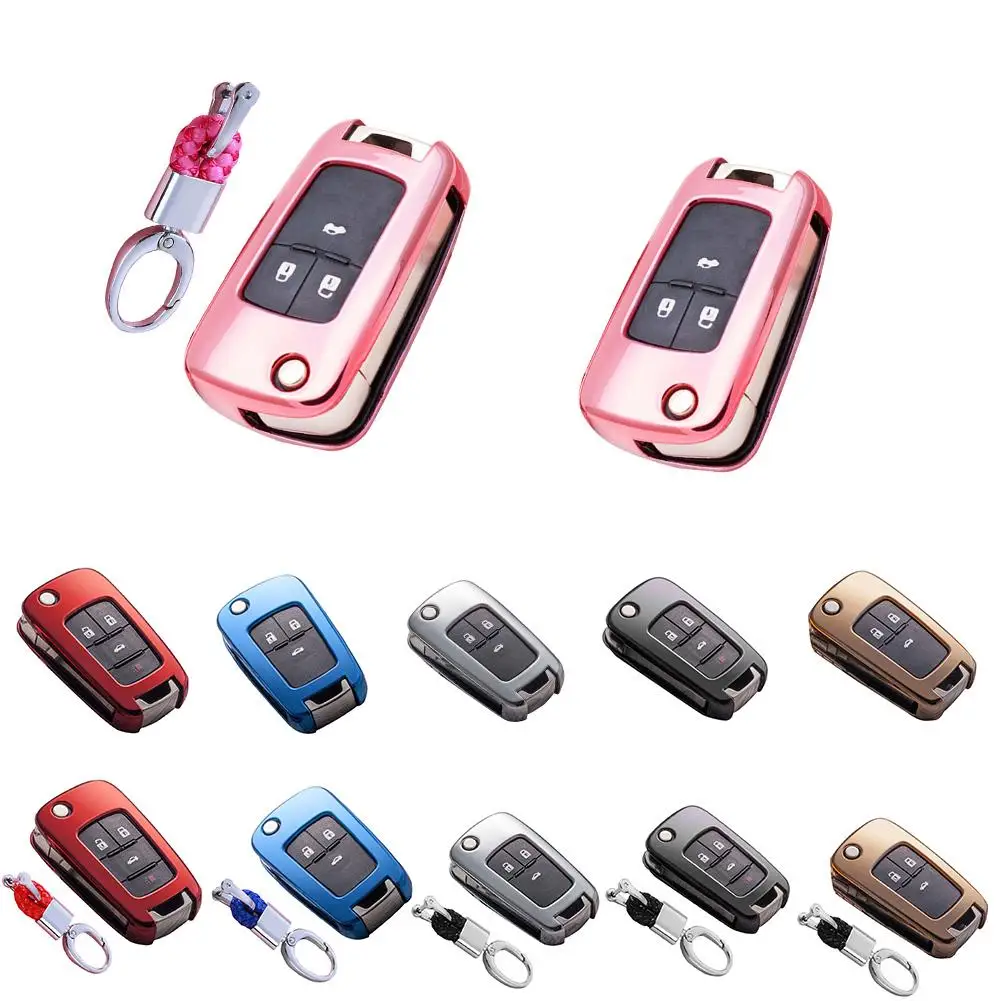 

Soft TPU Cars Key Cover Case For Chevrolet For Cruze Aveo Trax Opel Astra Corsa Meriva Zafira Antara J Car Styling Accessories