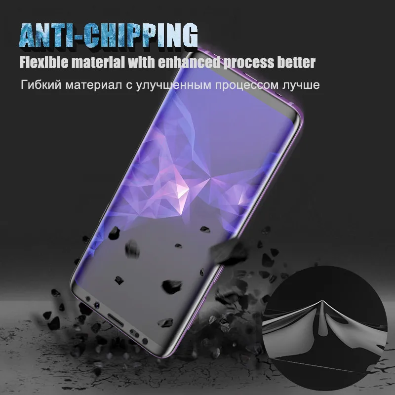 9D Full Cover Screen Protector Film For Samsung Galaxy S8 S9 Note 8 9 S7 S9 S8 A6 A8 Plus 2018 Protective Soft Film Not Glass