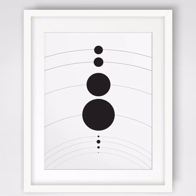 Солнечной Системы Планеты Искусства для печати Вселенная Kanvas Tablolar Wall Art Picture Canvas