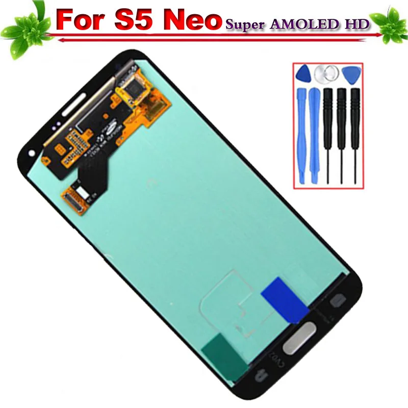 Super AMOLED для Samsung Galaxy S5 Neo G903 ЖК дисплей Дисплей Сенсорный экран полный сборки