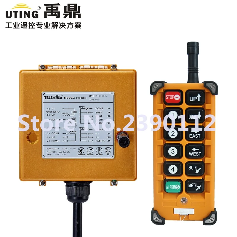 

F23-A++ 12V AC DC 10 buttons channels industrial universal radio wireless remote control for overhead cranes