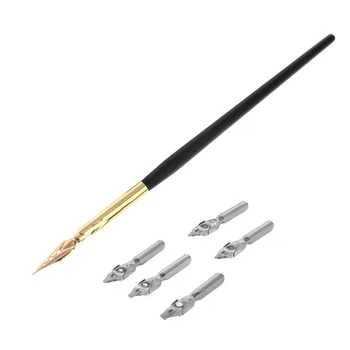 

Calligraphy Drawing Dip Ink Nib Pen Set Signature Writing Antique Elegant Gifts High Quality