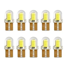 10 шт. светодиодный W5W T10 194 168 W5W COB 8SMD CANBUS яркая кварцевая белая лампа для номерного знака светодиодный светильник для парковки авто клинообразный габаритный фонарь