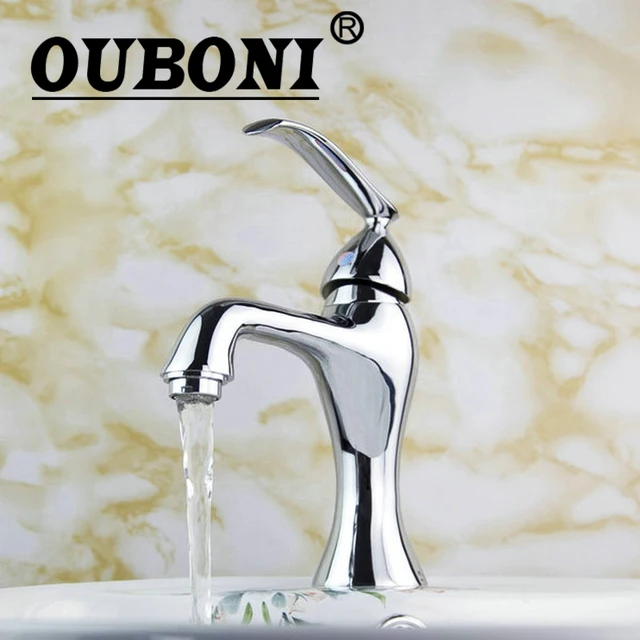 Ouboni E Pak Chrome Polish Bathroom Faucet Basin Sink Mixer Tap Ouboni E Pak Chrome Polish Bathroom Faucet Basin Sink Mixer Tap Stream Spout Small