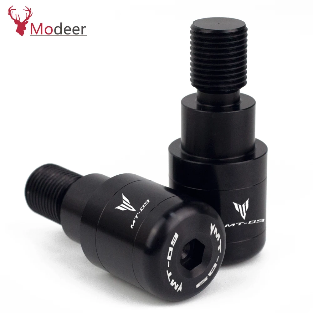 Motorcycle Bar Ends Hand Grips Handlebar End Plugs Caps Cover For Yamaha MT09 FZ09 MT-09 FZ-09 MT FZ 09 2014 2015 2016 2017 2018 (2)