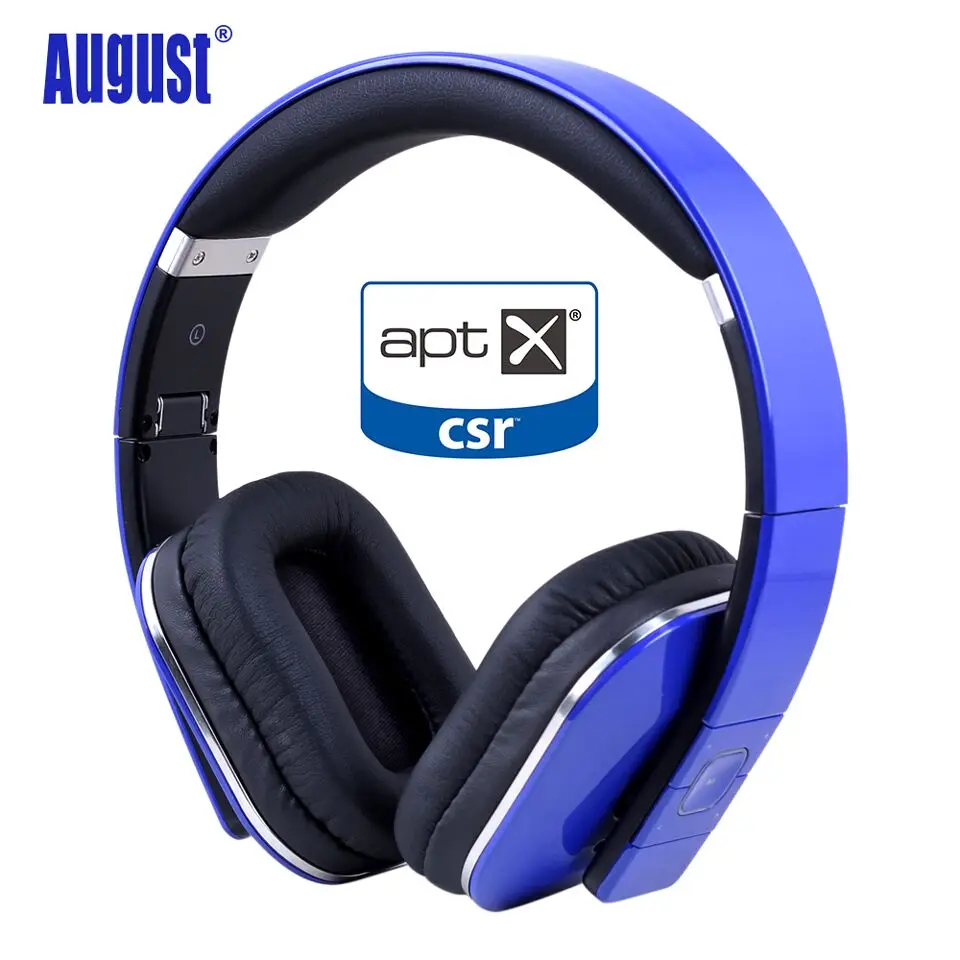 August EP650 Bluetooth Wireless Headphones with aptX / NFC / 3.5mm Audio In Bluetooth 4.1 Stereo Music Headset for TV ,Computer