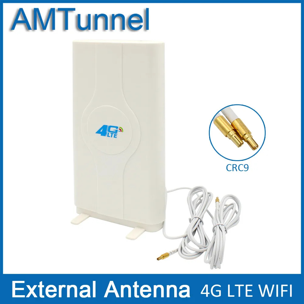 3g 4G LTE антенна 4G MIMO антенна TS9 Внешняя панель Антенна CRC9 SMA разъем 2 м 700-2600 МГц для 3g 4G huawei маршрутизатор модем - Цвет: CRC9