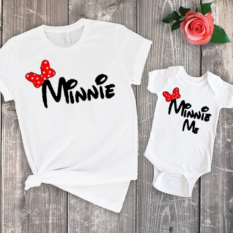 

2019 mother daughter matching clothes christmas family mommy and me clothing summer big sister little sister print cute love