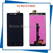 For BQ Aquaris E5 BQ E5.0 0858 5” LCD Display Touch Screen Digitizer Assembly 100% Guarantee Mobile Phone LCDs