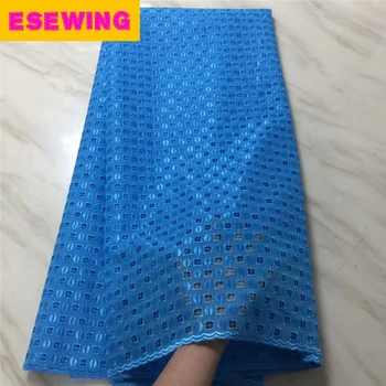 

2019 African Dry Lace Fabrics High Quality Cotton Lace Fabric Swiss Voile With Stones Swiss Voile Lace for garment PL112706