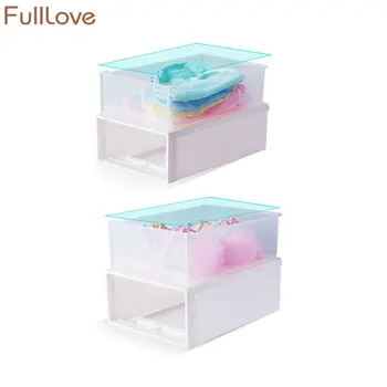 

Clear Plastic Clothing Organizer Box Quilt Underwear Drawer Organizers Patchwork Wardrobe Closet Modern Storage Boxes & Bins