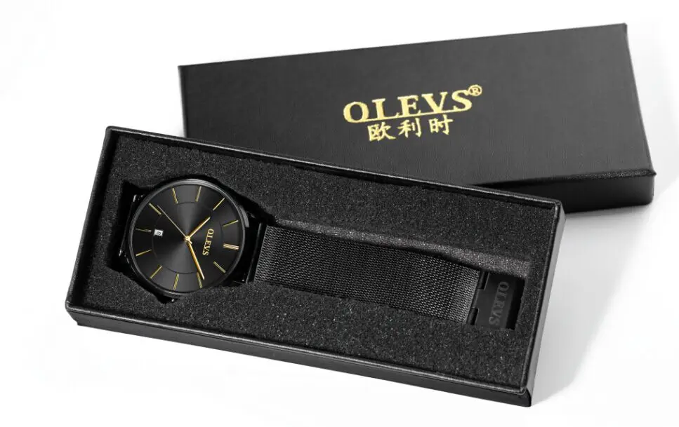 Любители часы olevs бренд пары Мода кварцевые часы Для мужчин Для женщин Водонепроницаемый наручные муж и жена часы подарок на день Святого