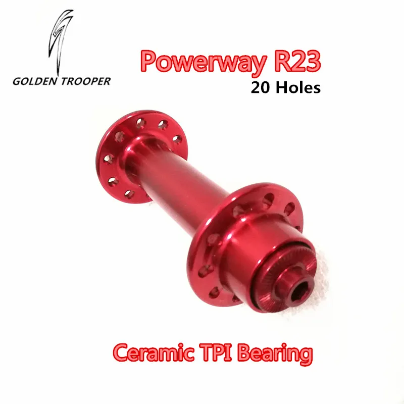 

Powerway R23 Ceramic Hub 20 Holes Red Color 80g Top Light Weight Bicycle Bearing Hub Fit For Shimano 9 10 11 Speed In Stock Sale