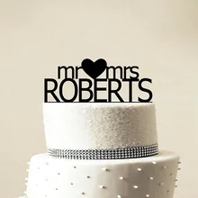 Свадебный Топпер для торта на заказ-Персонализированная монограмма Блестящая серебряная Золотая Топпер для торта-Mr and Mrs-Cake Decoration-Невеста и жених