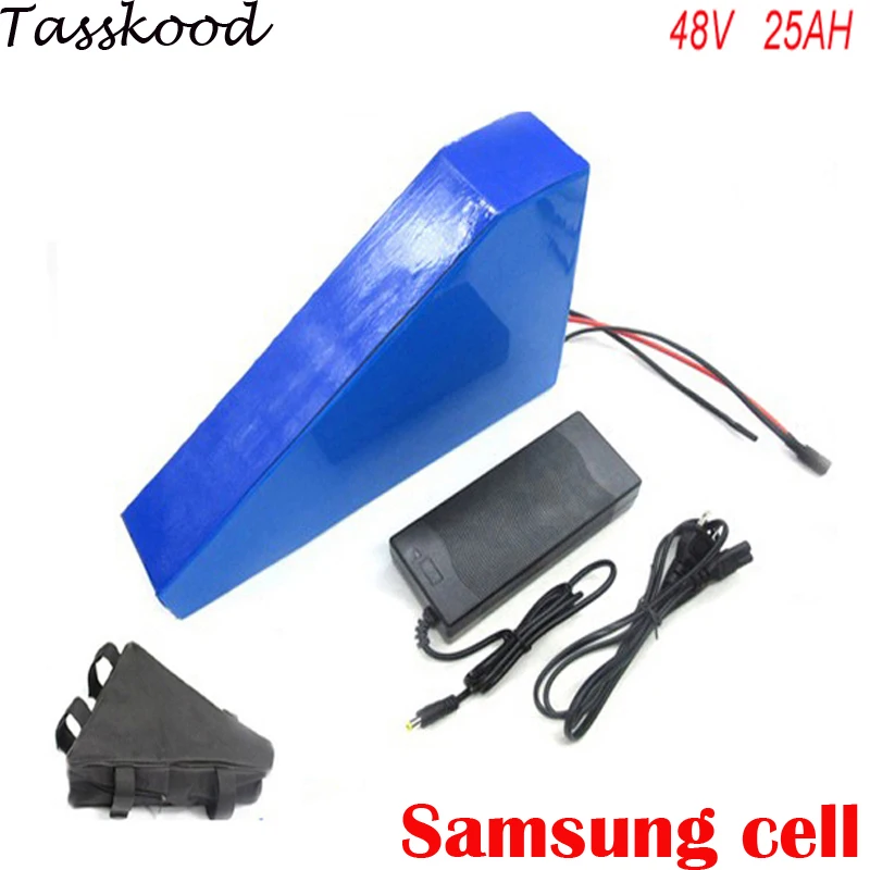 Top 48V 25Ah Samsung electric bicycle battery 48V 25A with free  charger 48v 25ah bafang 750w 1000w bbs03 E-bike lithium battery 0