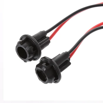 

High Qualit New 2 PCs T10 Connector Car Lamp Cable Auto Bulb Wire Truck Light LED Bulbs Socket