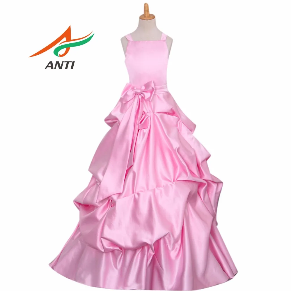 vestido rosa criança