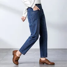 Плюс размер джинсы женские свободные повседневные потертые джинсы для женщин в стиле бойфренд Vaqueros Mujer Дамские джинсы с высокой талией штаны-шаровары